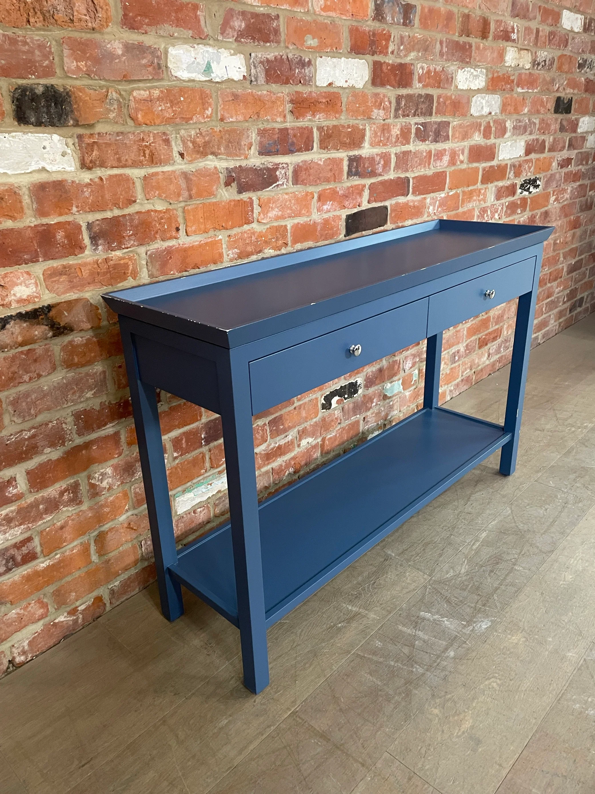 Aldwych 122 Rectangular Console Table - Blakeney Blue - Image 4