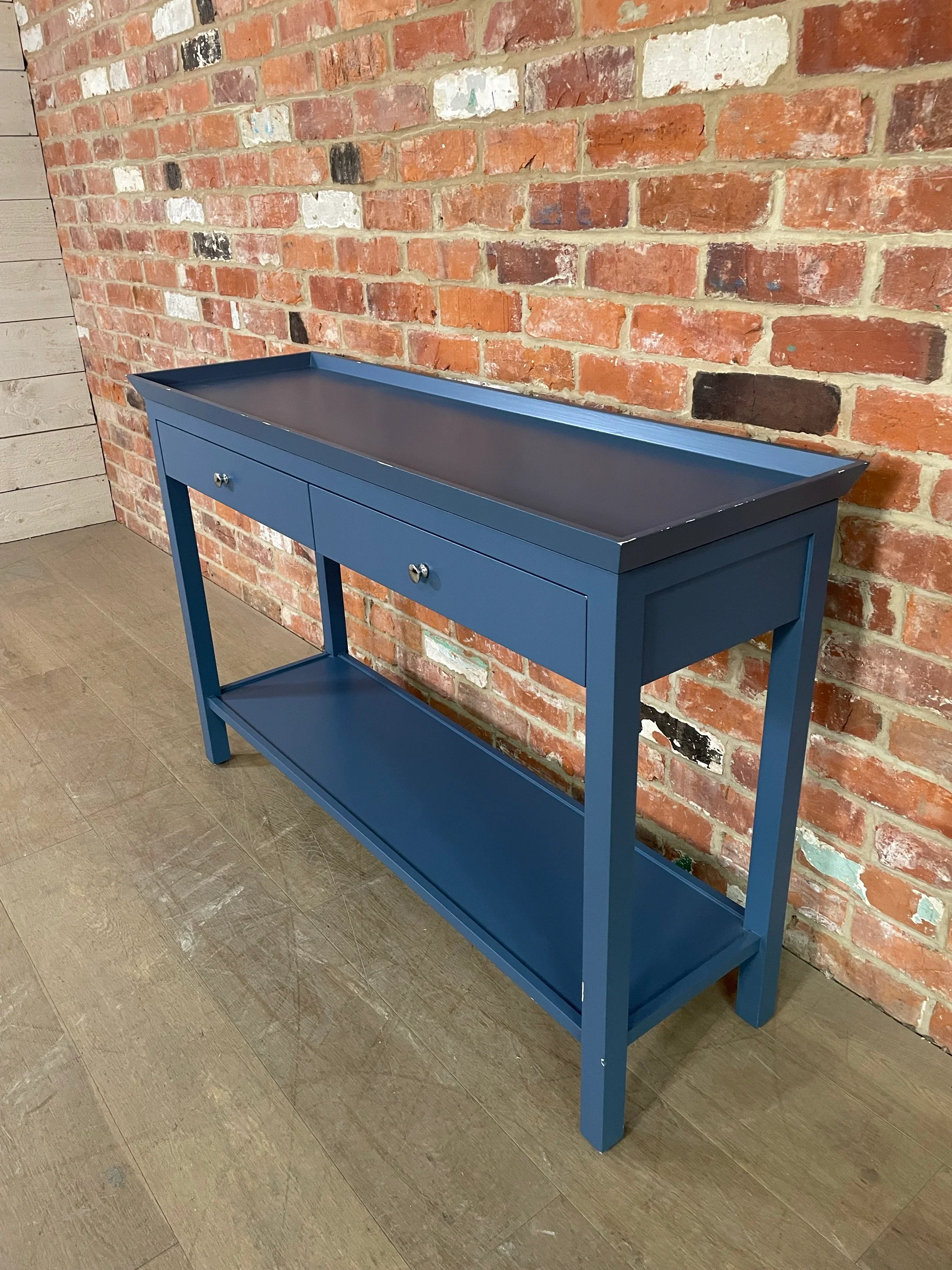 Aldwych 122 Rectangular Console Table - Blakeney Blue - Image 5