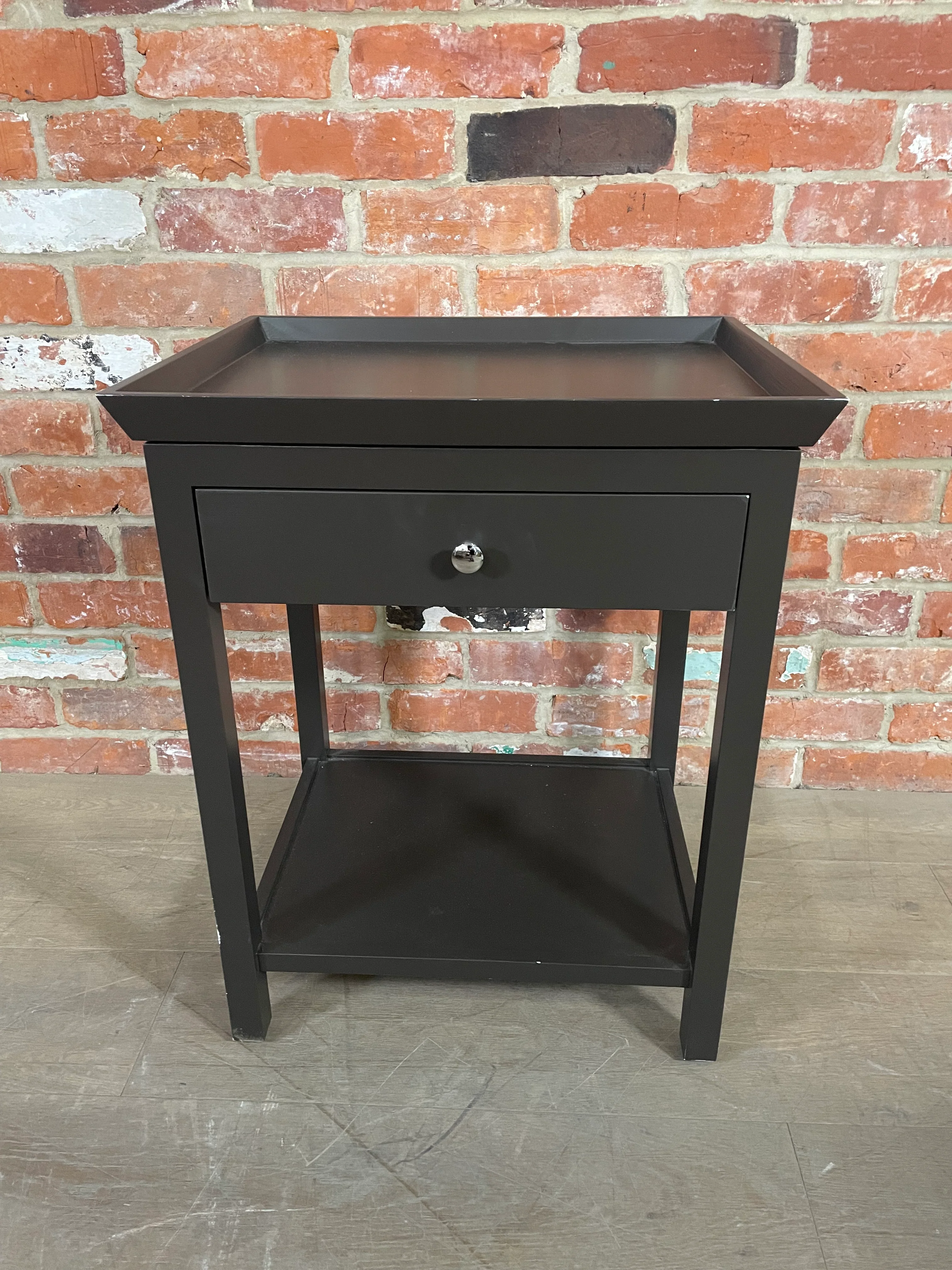Aldwych 52 Rectangular Tall Side Table - Walnut - Image 2