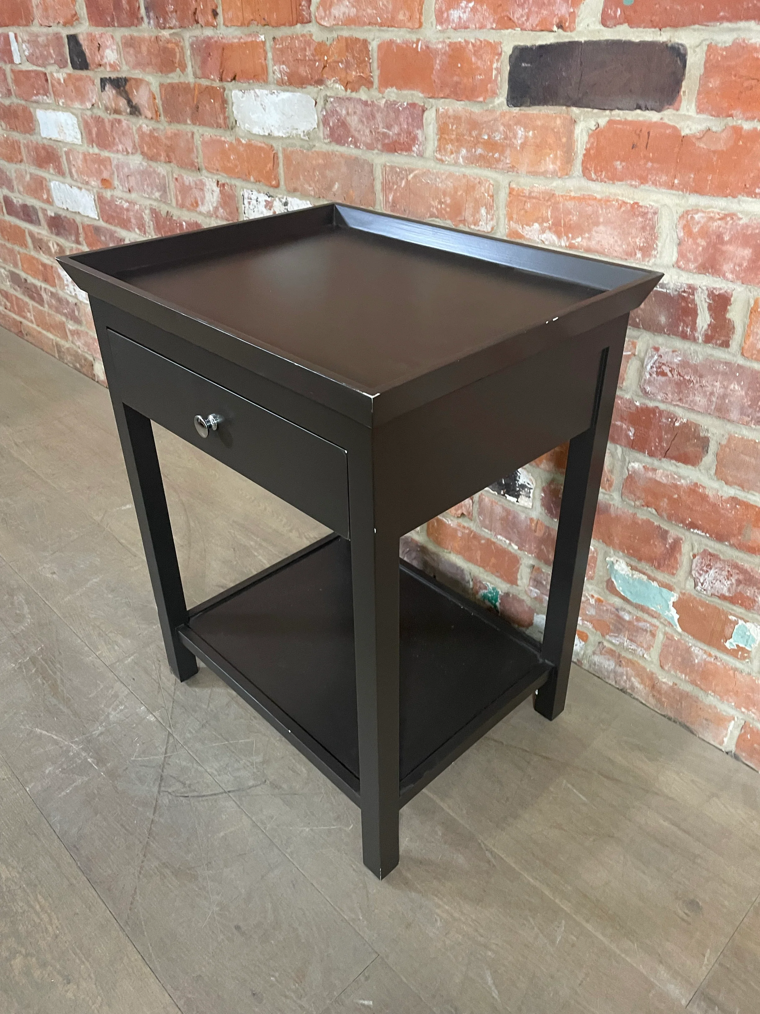 Aldwych 52 Rectangular Tall Side Table - Walnut - Image 4