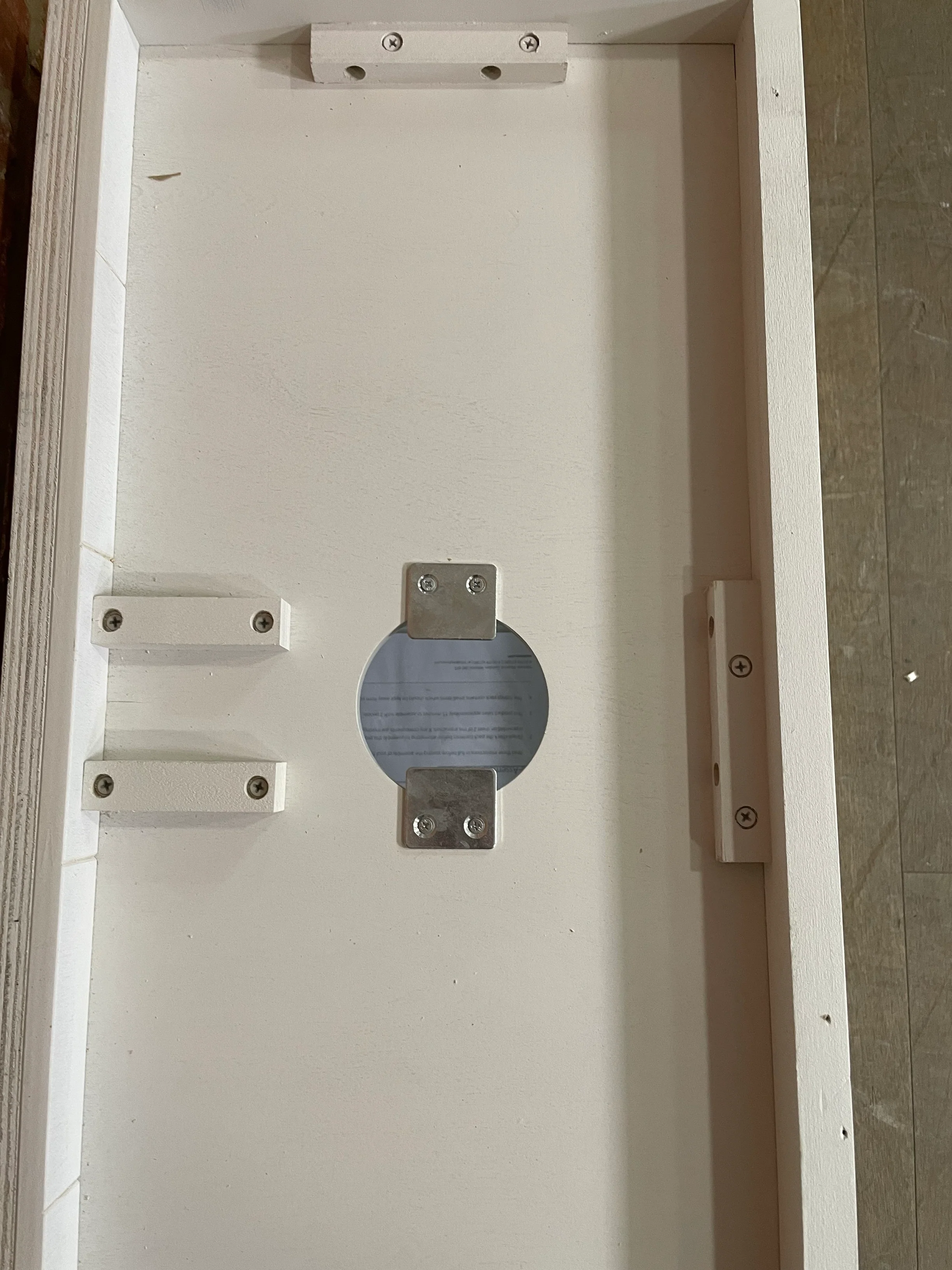 Bespoke Production - Chichester Glazed Top Box Wall Cabinet- Orkney White - Image 7