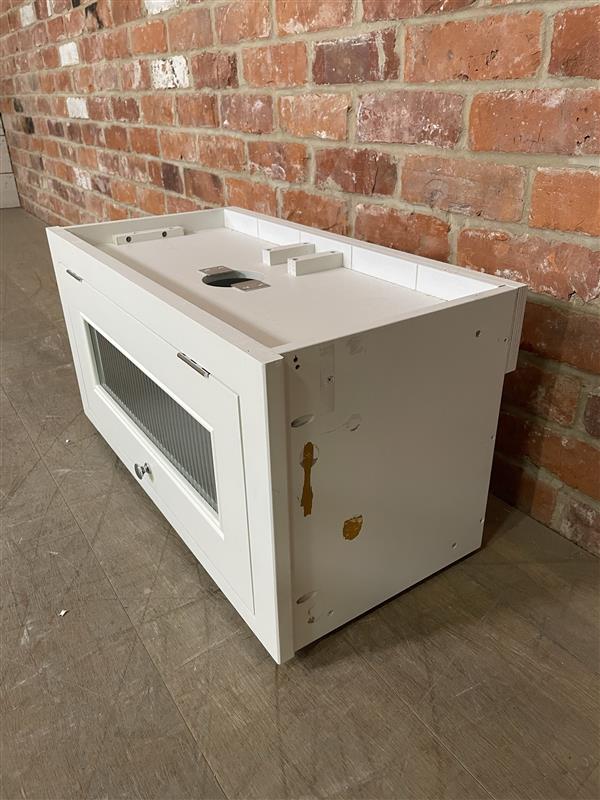 Bespoke Production - Chichester Glazed Top Box Wall Cabinet- Orkney White - Image 5