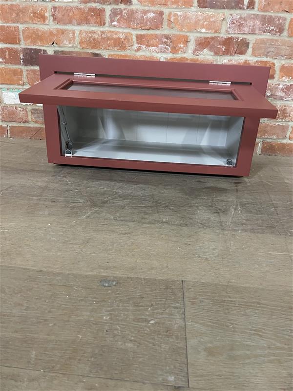 Chichester 690 Glazed Top Box Cabinet - Paprika - Image 3
