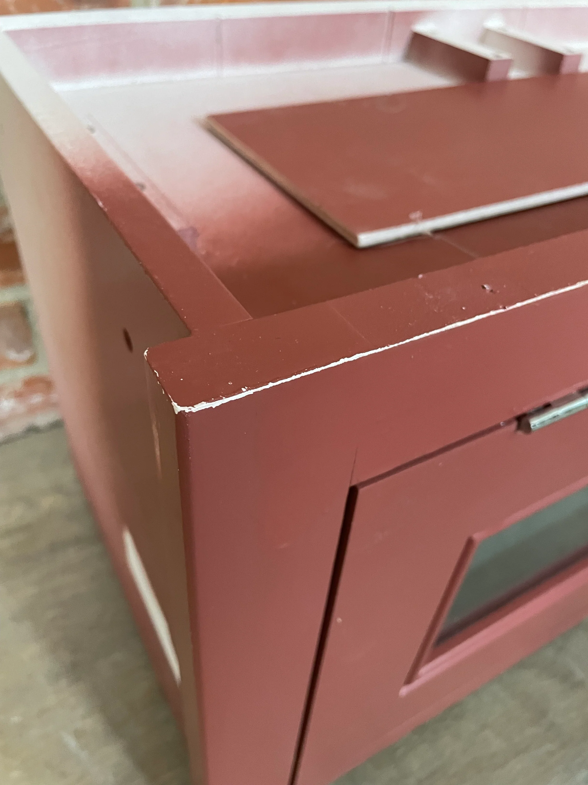 Chichester 690 Glazed Top Box Cabinet - Paprika - Image 7