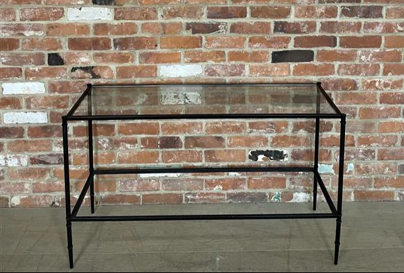 Coniston 120 Rectangular Console Table -  Black Bronze- No Shelf - Image 3