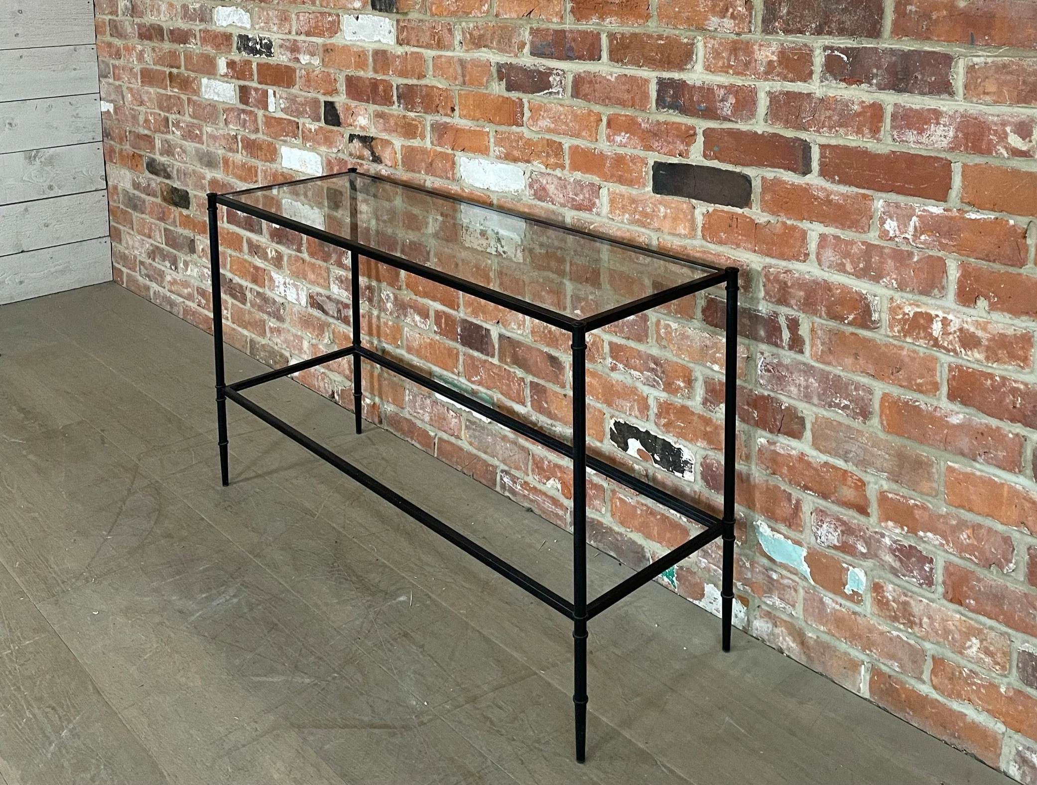 Coniston 120 Rectangular Console Table -  Black Bronze- No Shelf - Image 4