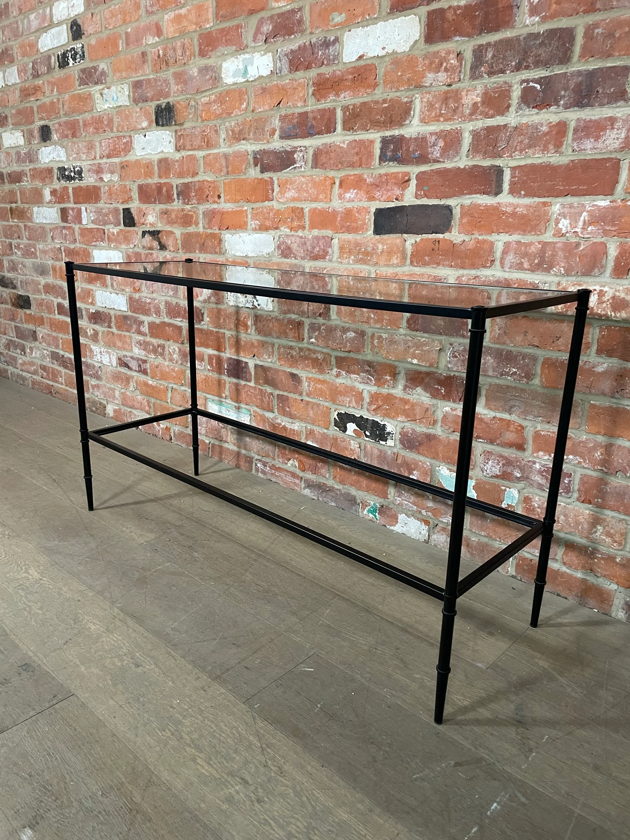 Coniston 120 Rectangular Console Table -  Black Bronze- No Shelf - Image 3