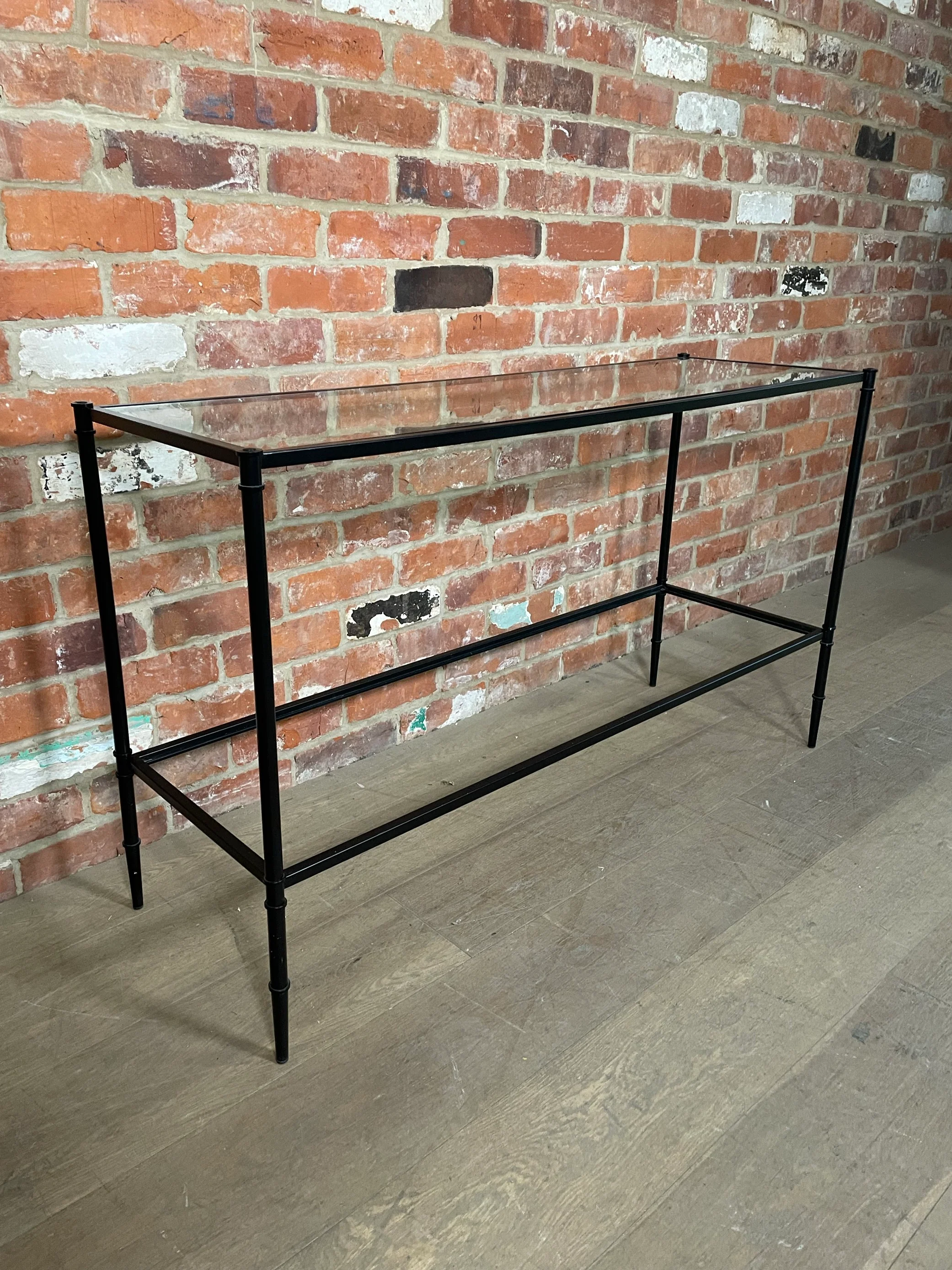 Coniston 120 Rectangular Console Table -  Black Bronze- No Shelf - Image 4
