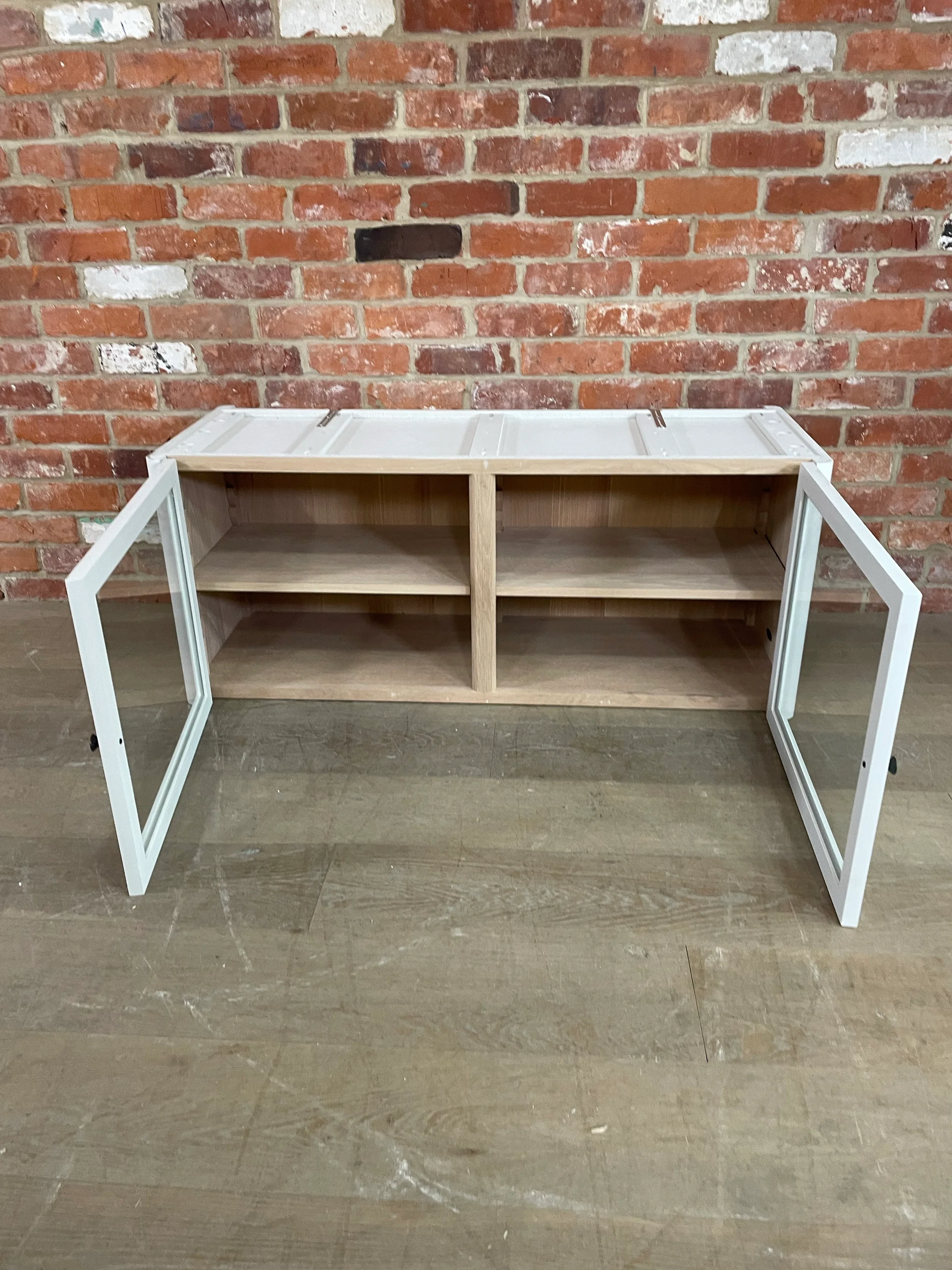 Farlow Glazed 2 Door Base Cabinet - Silver Birch - Image 3