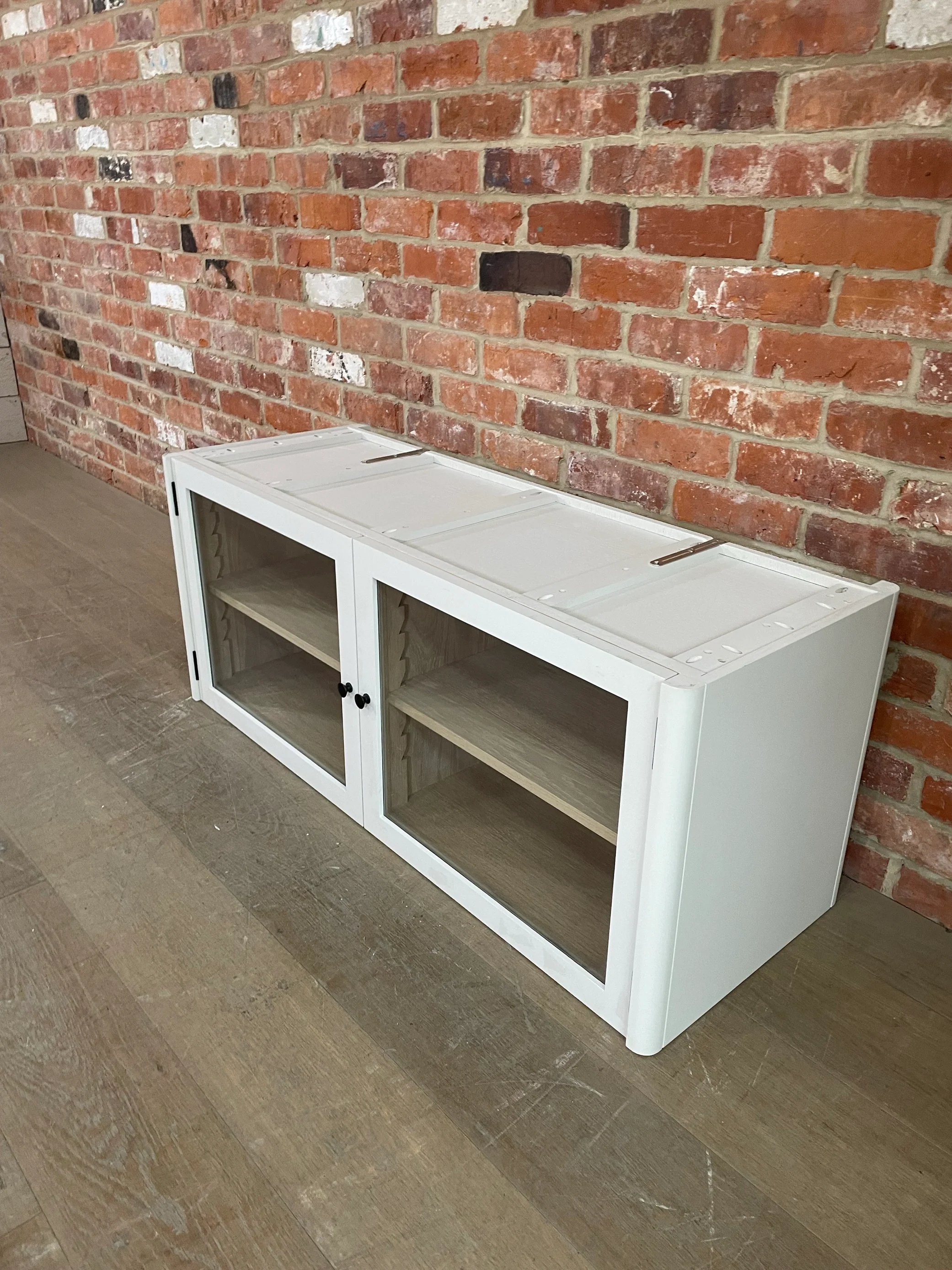 Farlow Glazed 2 Door Base Cabinet - Silver Birch - Image 4