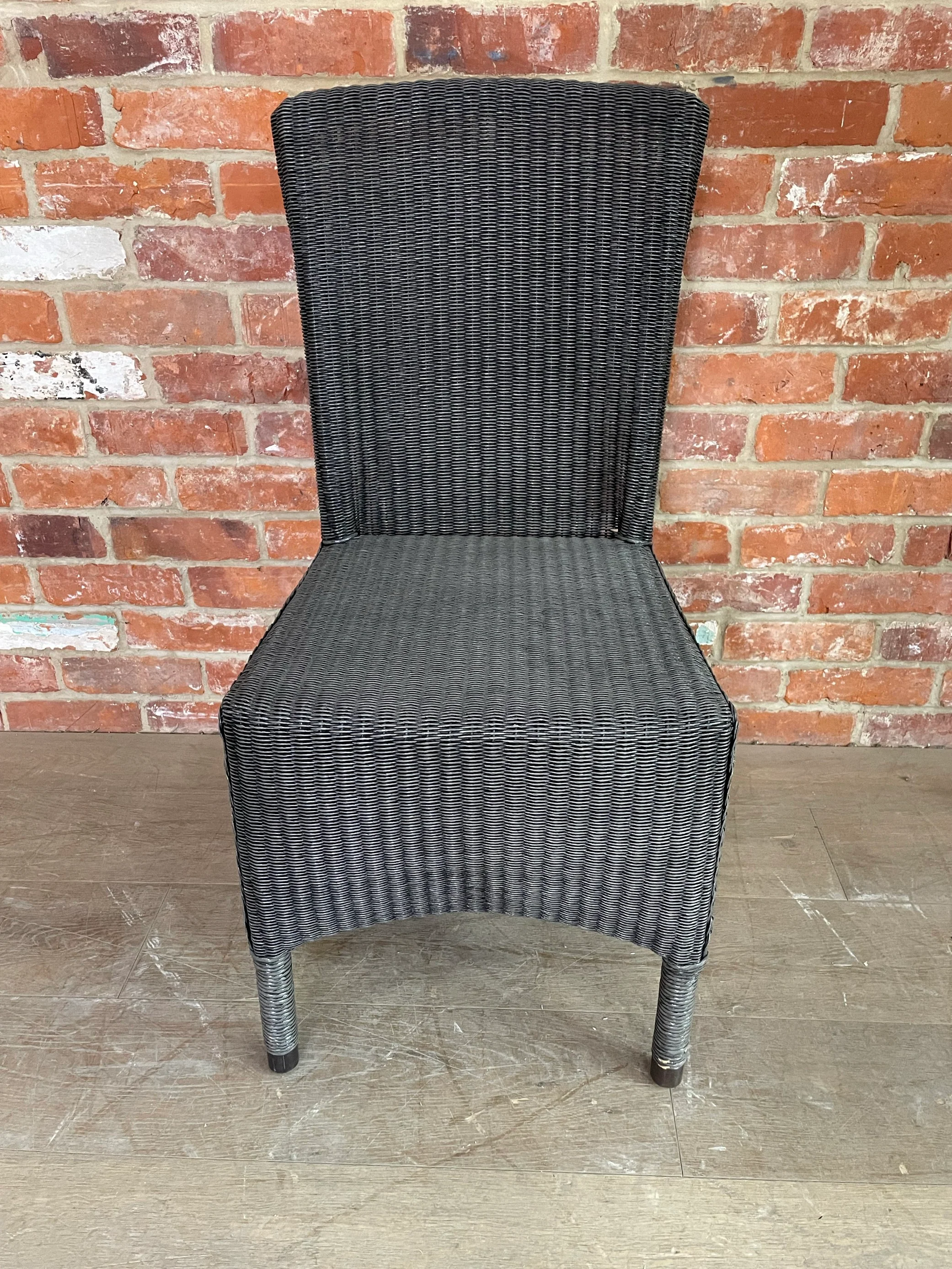 Havana Lloyd Loom Chair - Charcoal - Image 2