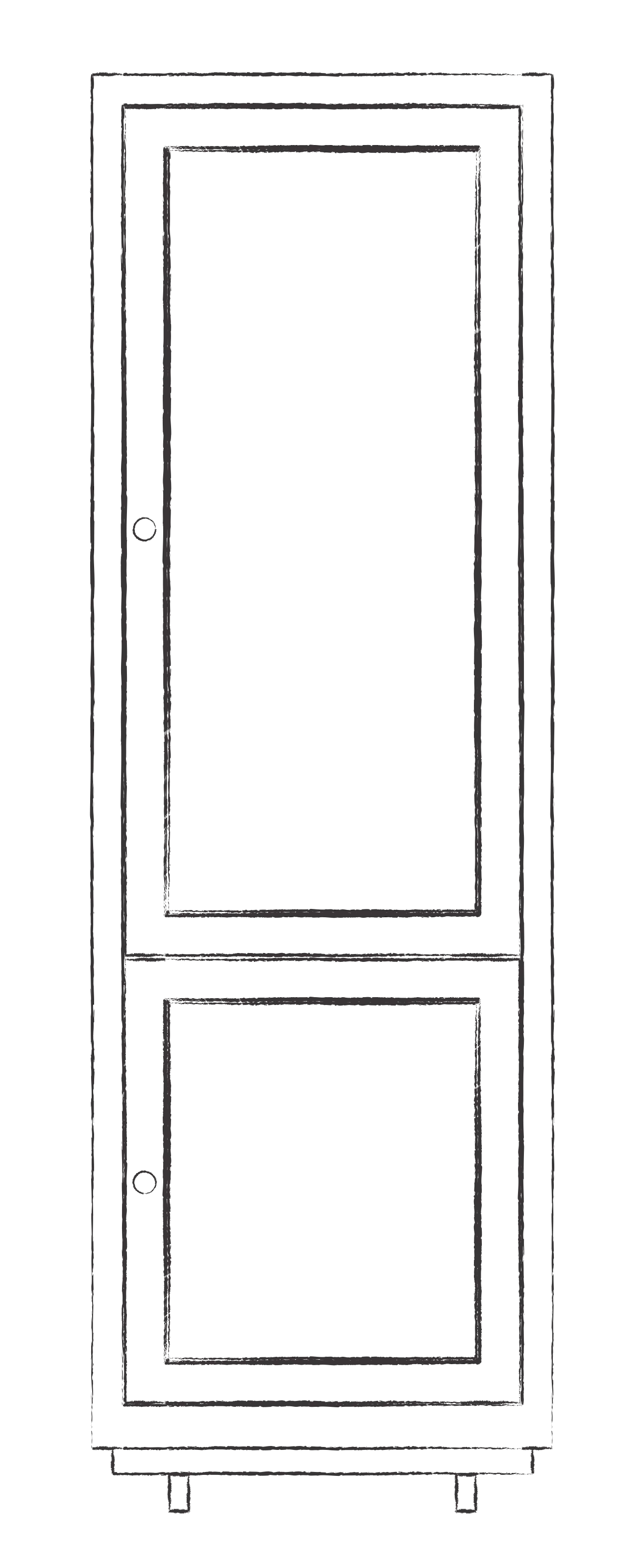 Henley 690 Full Height Fridge/Freezer Cabinet