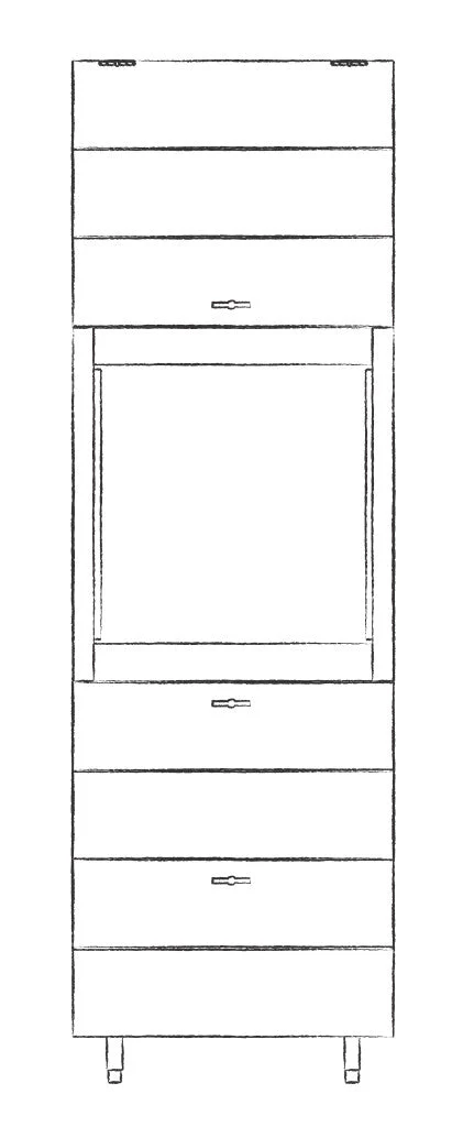 Limehouse 690 Full Height Single Appliance Cabinet - Image 40