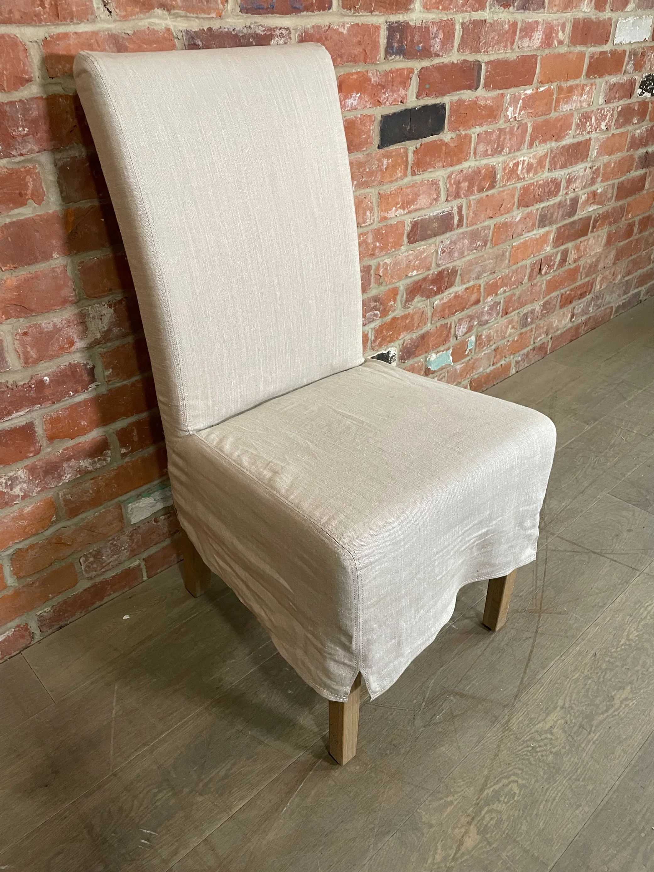 Long Island Dining Chair - Imogen Holkham Sand - Vintage Oak - Image 4
