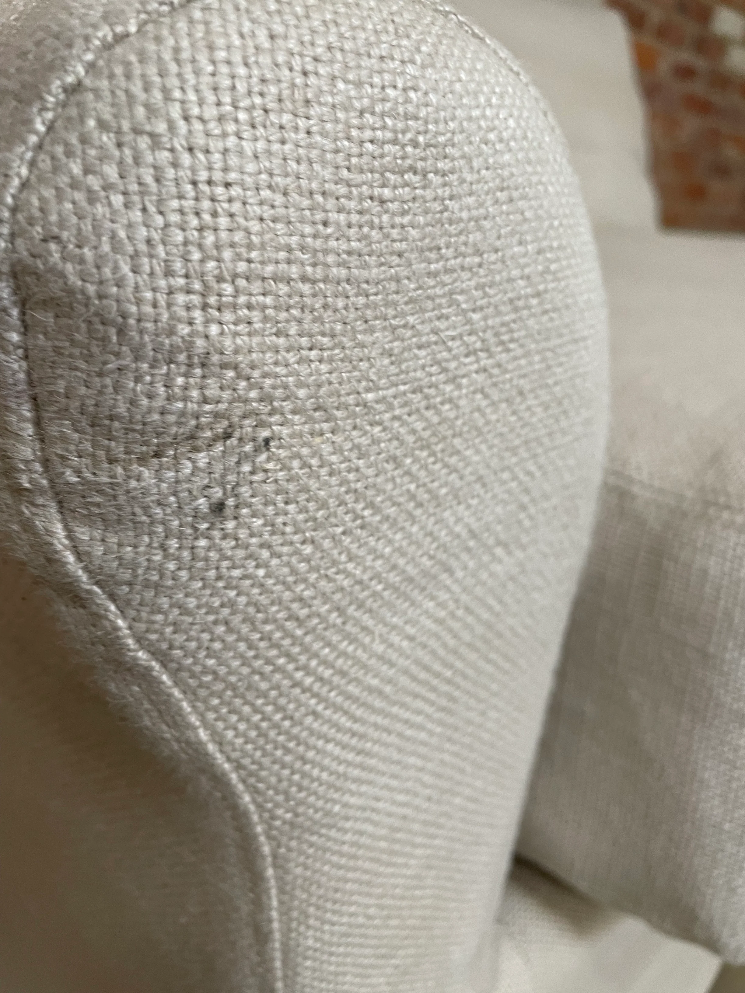 Long Island Left Arm Large Return - Heavyweight Linen Pale Oat Component - Image 7