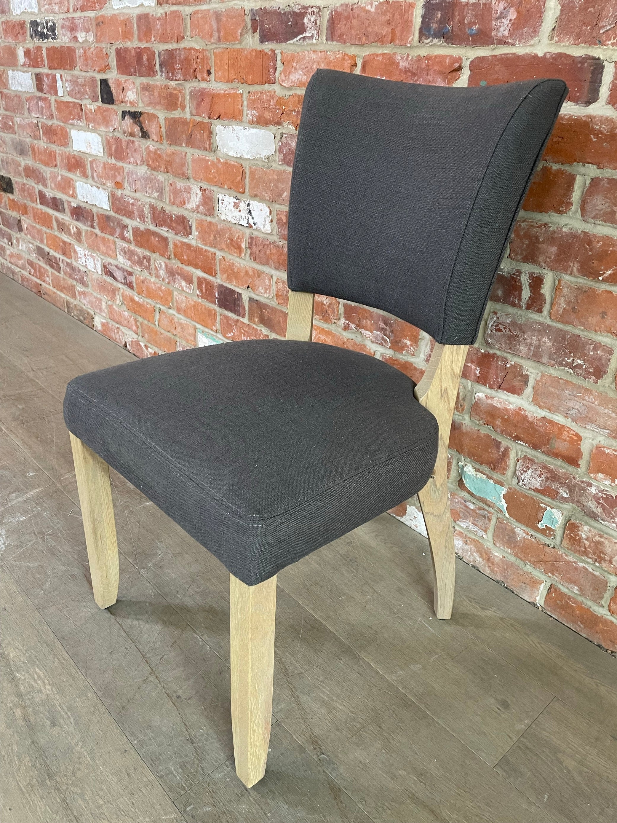 Mowbray Dining Chair - Archie Night Sky - Vintage Oak - Image 3