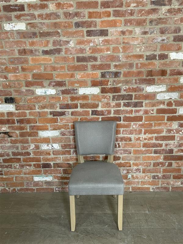 Mowbray Dining Chair - Heavyweight Linen Spelt - Vintage Oak - Image 2