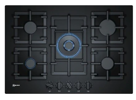 Neff Gas Hob Tempered Glass, Black- T27CS59S0