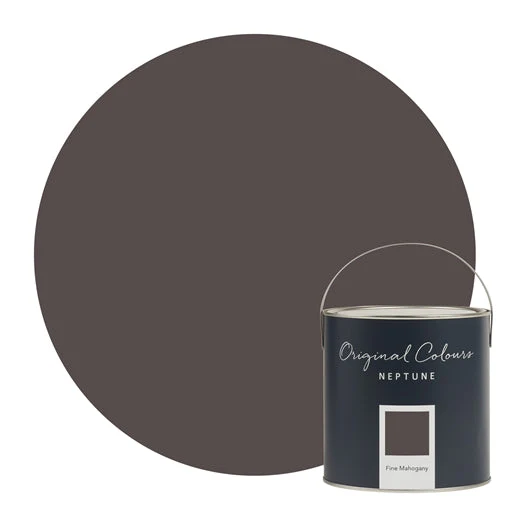 Neptune Eggshell Waterbased Pot 125ml - Fine Mahogany - Image 2