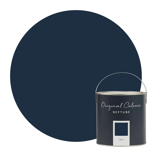 Neptune Eggshell Waterbased Pot 125ml - Navy - Image 2