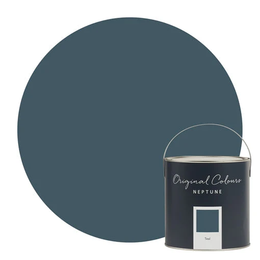 Neptune Matt Emulsion Pot 125ml - Teal - Image 3