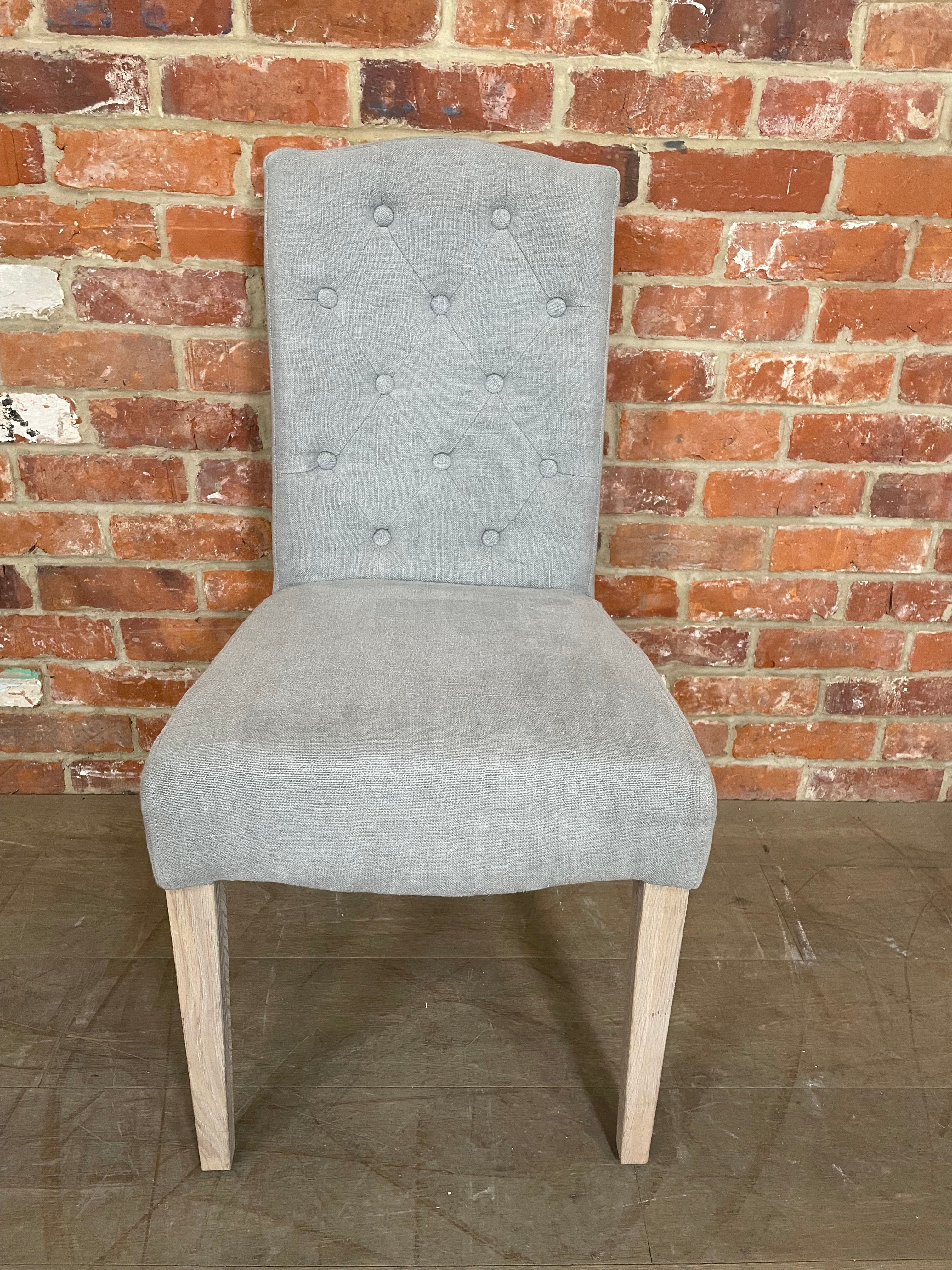 Sheldrake Dining Chair - Chloe Ash - Pale Oak Legs - Image 2