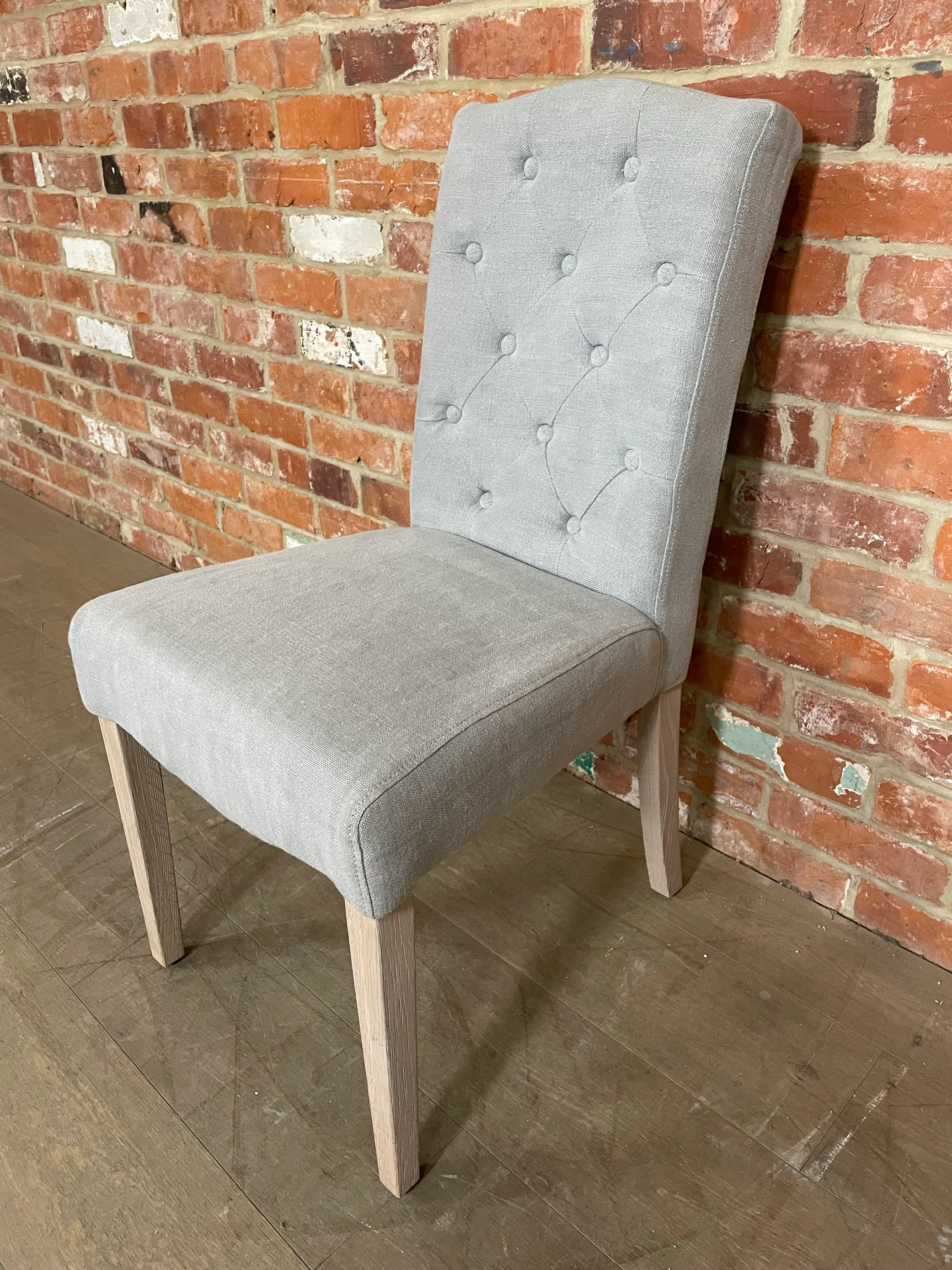 Sheldrake Dining Chair - Chloe Ash - Pale Oak Legs - Image 3