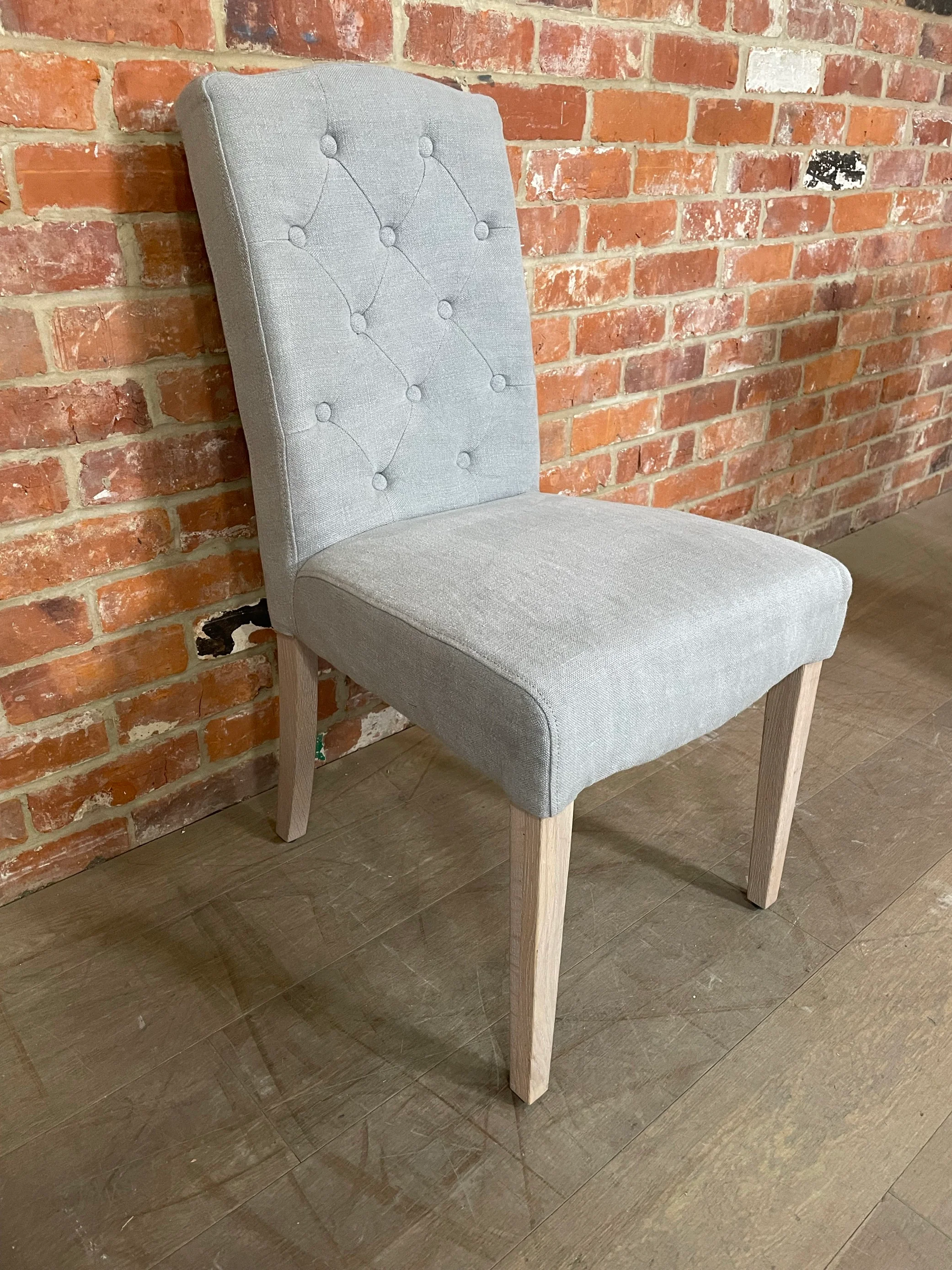 Sheldrake Dining Chair - Chloe Ash - Pale Oak Legs - Image 4