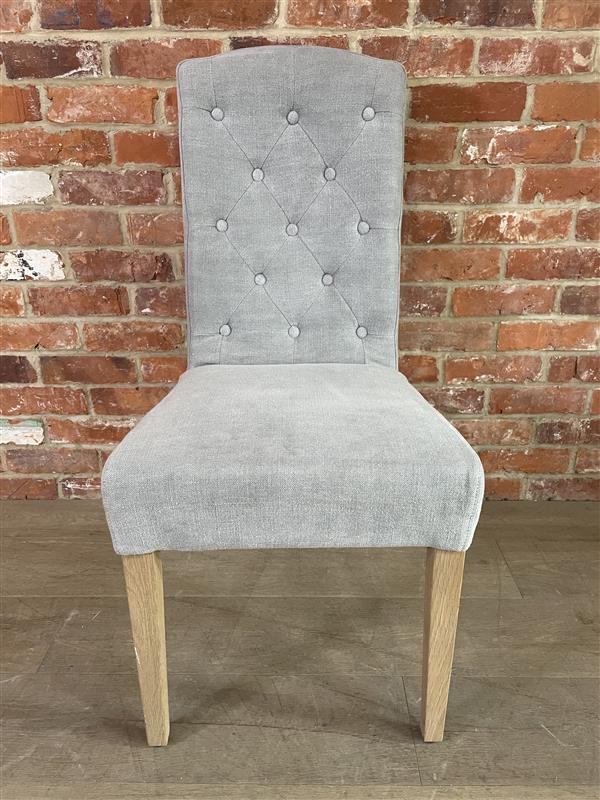 Sheldrake Dining Chair - Chloe Ash - Vintage Oak Legs - Image 2
