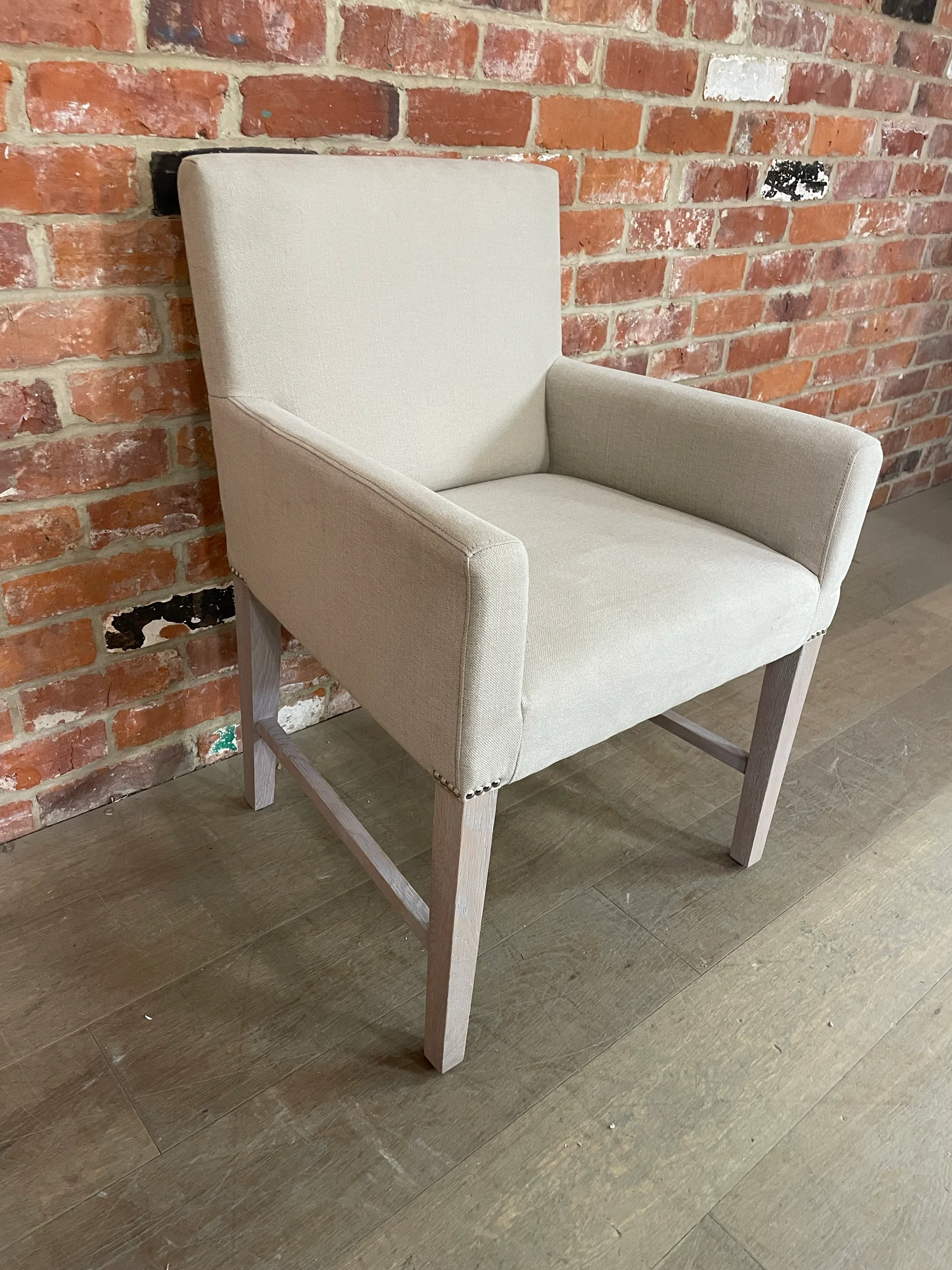 Shoreditch Carver Chair - Linara Natural - Pale Oak - Image 4