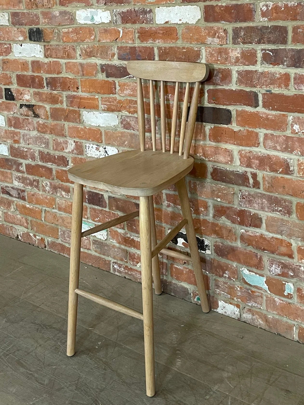 Wardley Bar Stool - Natural Oak Isoguard - Image 4